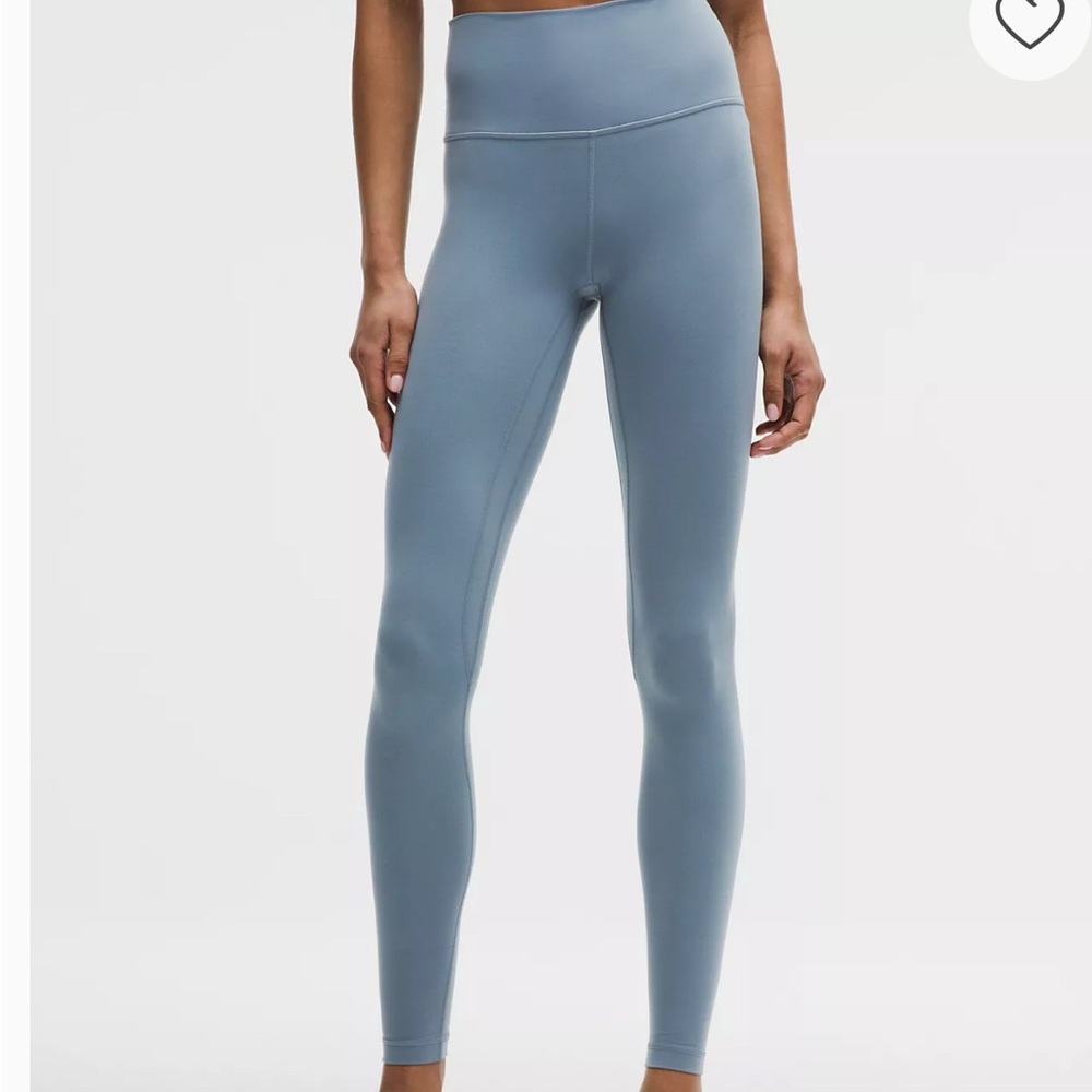 High-Waisted Blue Leggings